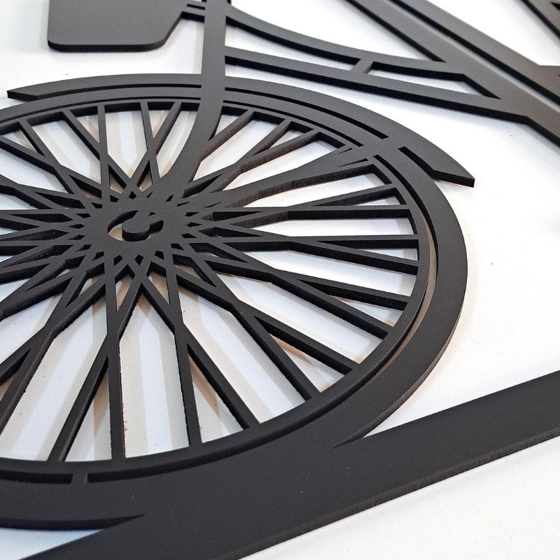 Cycle Wooden Wall Art – Vintage Wall Decoration for Home & Office