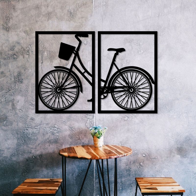 Cycle Wooden Wall Art – Vintage Wall Decoration for Home & Office