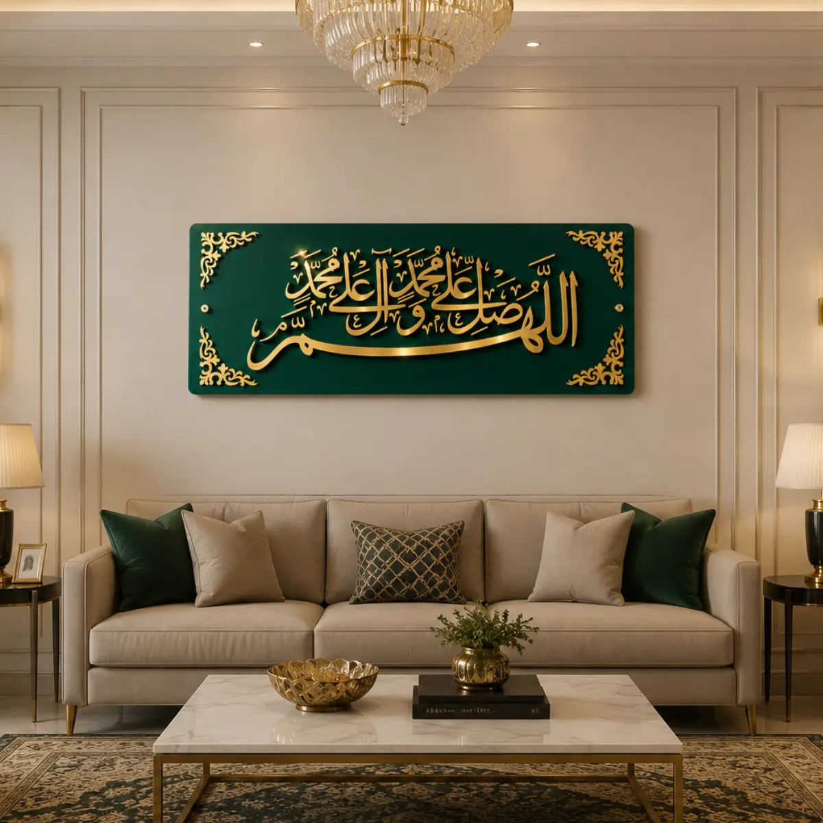 Darood Sharif Islamic Calligraphy Wall Art for Home, Living Room & Office Wall Decor