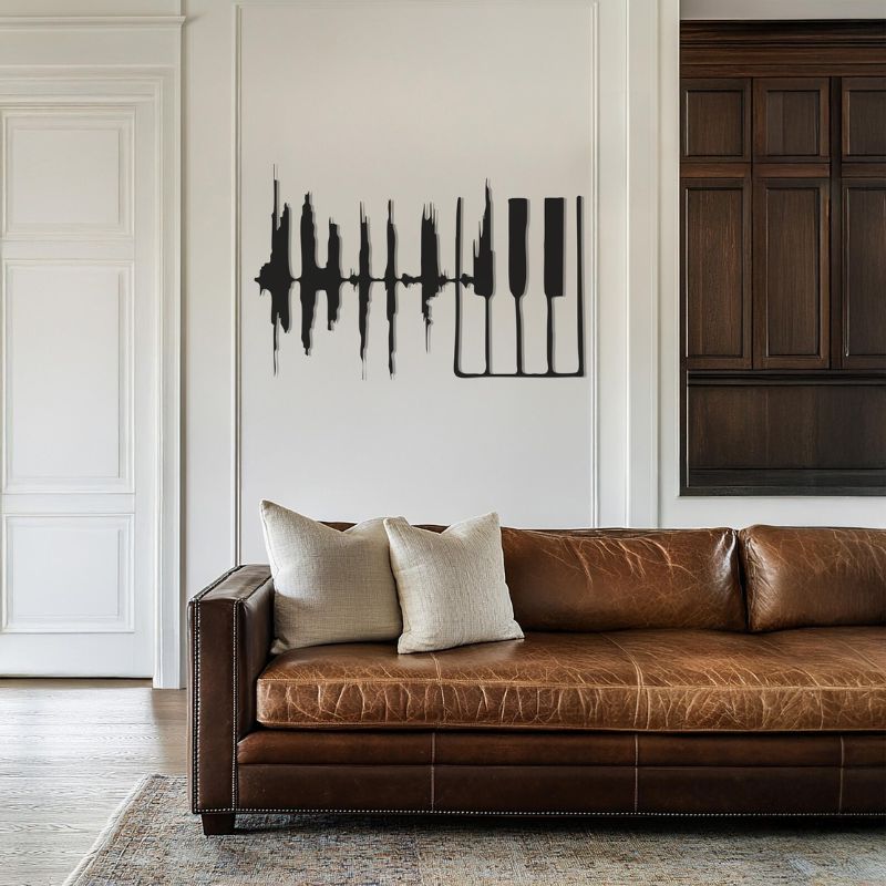 Premium Acrylic Piano Wave Wall Art – Modern Musical Home Decor