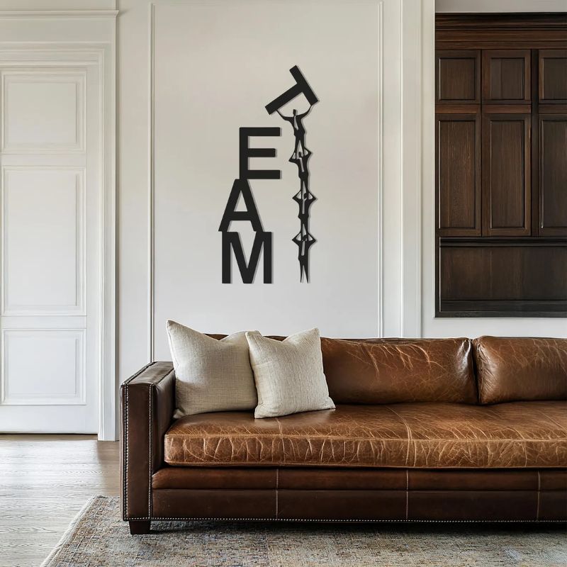 Teamwork Climbing Motivational Wall Art – 3D Acrylic Design