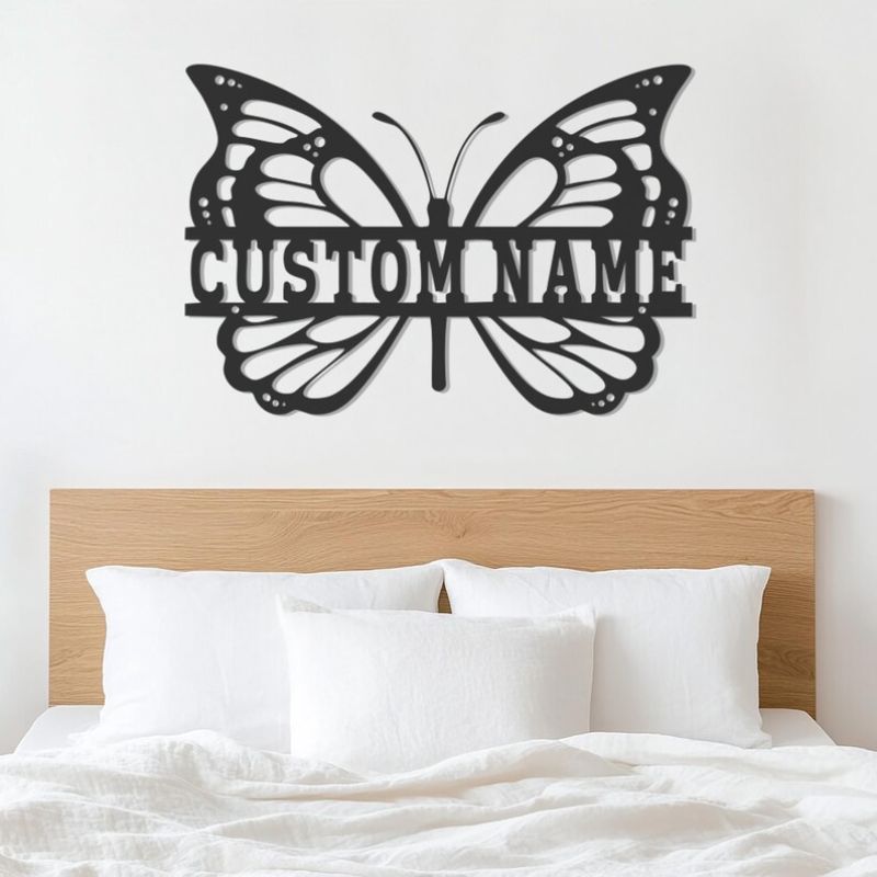 Custom Butterfly Name Premium Acrylic Wall Art