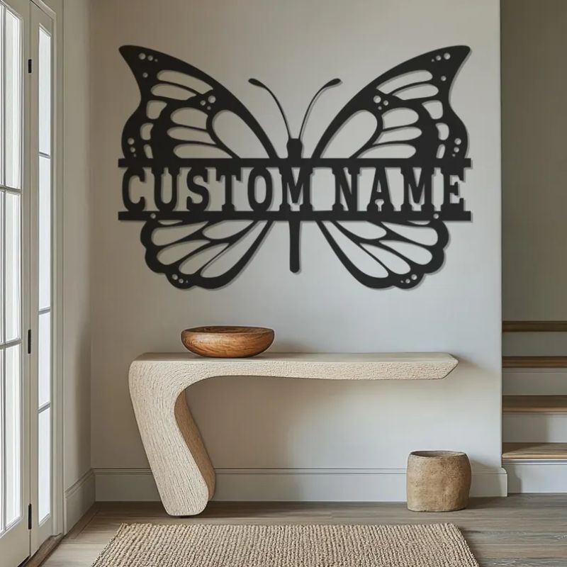 Custom Butterfly Name Premium Acrylic Wall Art
