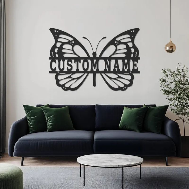 Custom Butterfly Name Premium Acrylic Wall Art