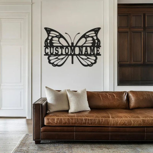 Custom Butterfly Name Premium Acrylic Wall Art