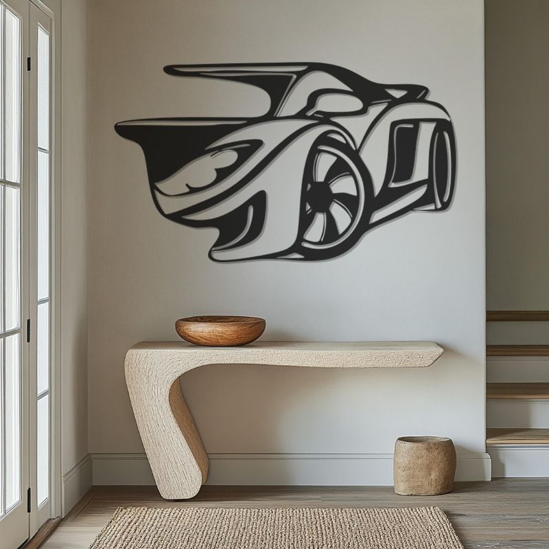Premium Acrylic Sports Car Wall Art – Modern 3D Decor