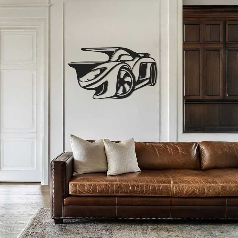 Premium Acrylic Sports Car Wall Art – Modern 3D Decor