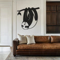 Hanging Sloth Wall Art – Premium Black Acrylic Design