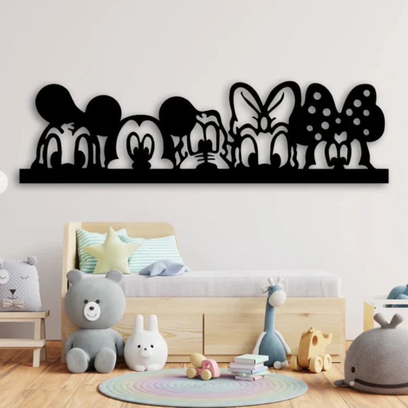 Mickey & Friends Cartoon Wall Decor – Premium Acrylic 3D Design