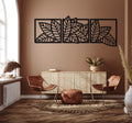 Wooden Set of 3 Palm & Banana Leaf Wall Decor for Home & Office